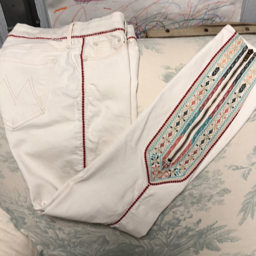 Embroidered jeans